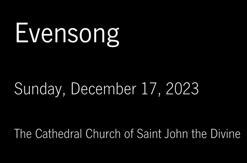 The Third Sunday of Advent, Evensong
