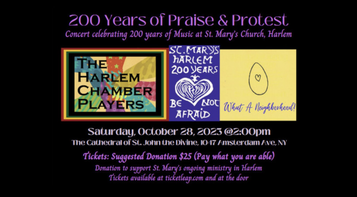 200 Years of Praise and Protest: St. Mary’s Church Memorial Concert