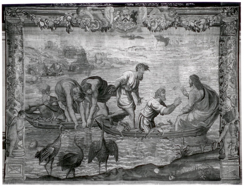 The Miraculous Daught of Fish from the Acts of the Apostles tapestry collection, conserved be the Lab