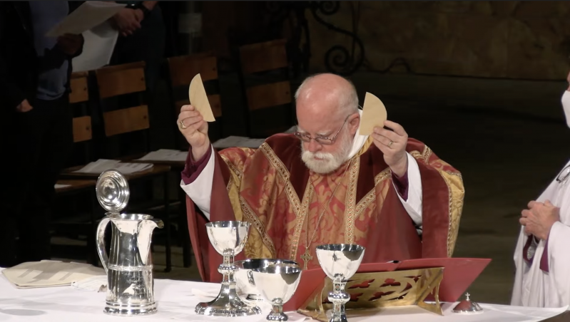 The Right Reverend Bishop Dietsche presiding over Holy Communion